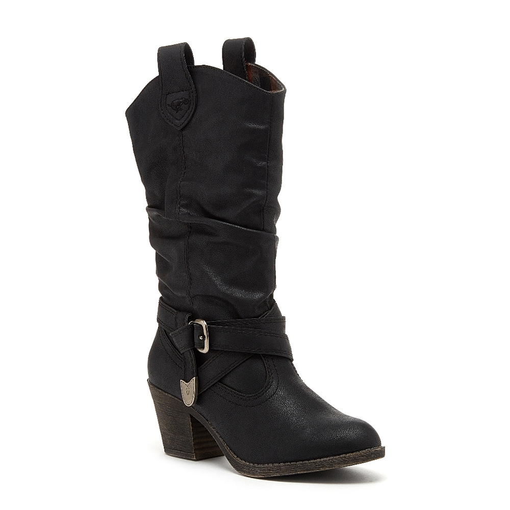 SIDESTEP BLACK WESTERN  BOOTS 🤠